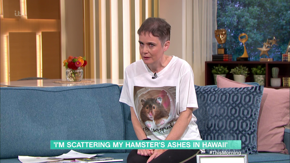 A woman also appeared talking about her dead hamster