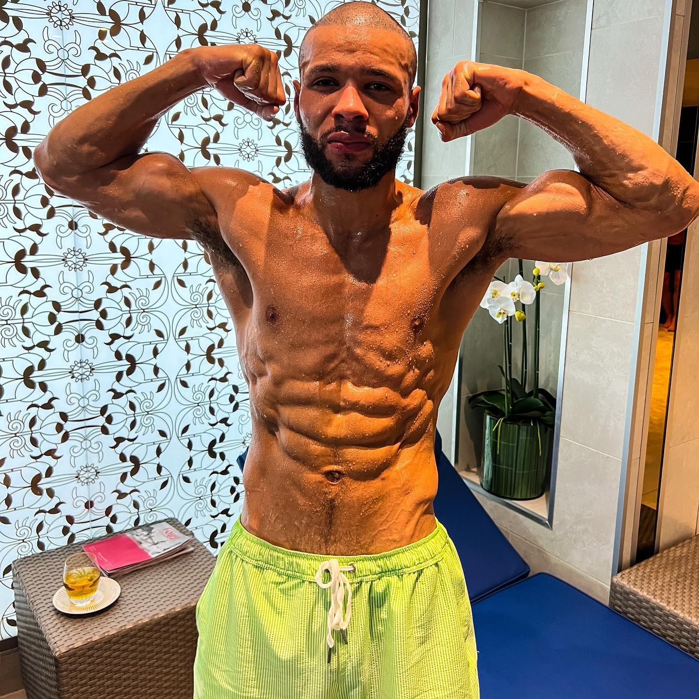 Eubank Jr is piling the weight back on after dropping down to 159lb