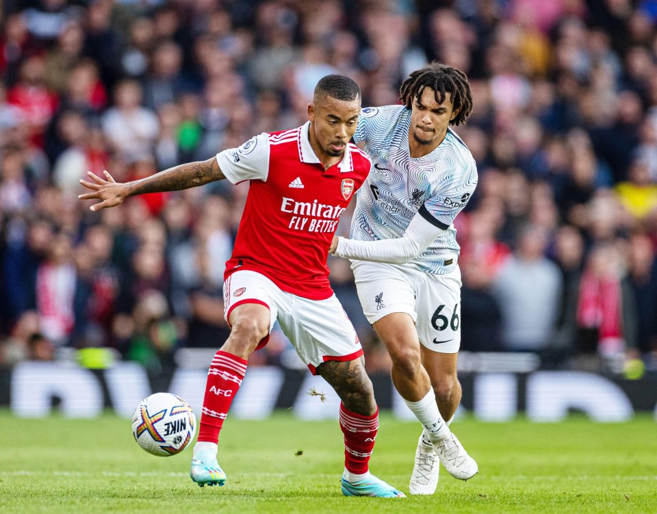 Gabriel Jesus was absent from Arsenal training earlier this week