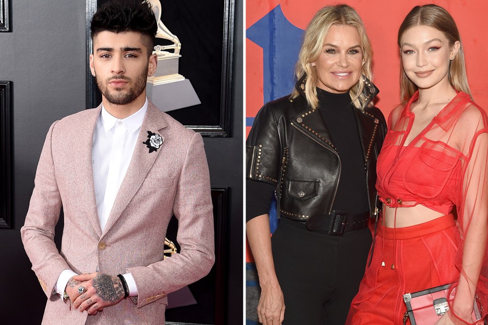 Zayn was accused of attacking Yolanda, seen with daughter Gigi