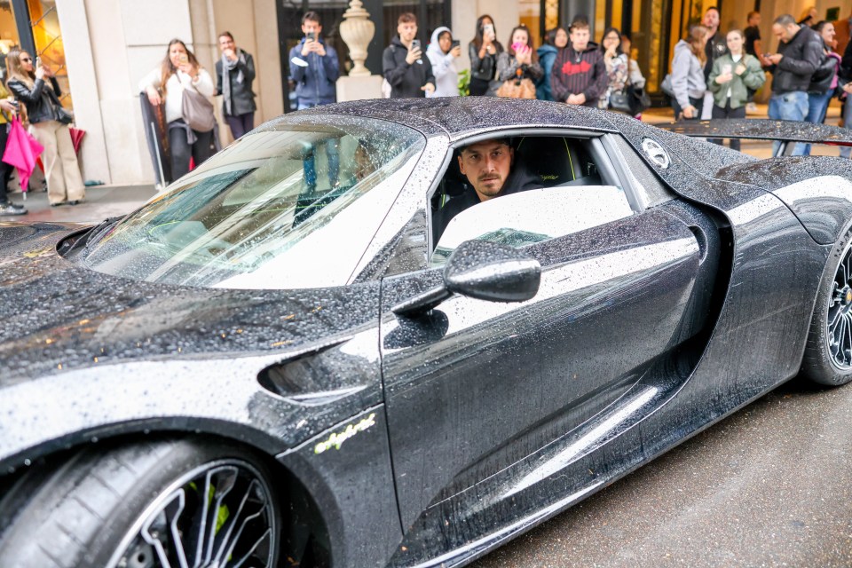 Zlatan Ibrahimovic is a big fan of supercars