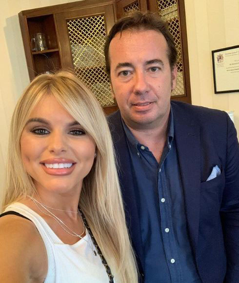 Dr Riccardo Frati, pictured with Love Island's Hayley Hughes, is a renowned plastic surgeon