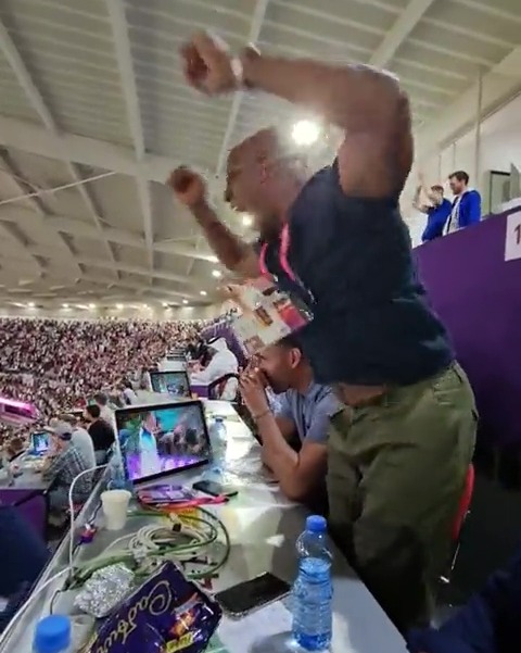 Ian Wright could not contain his joy as England bounced back from their dull 0-0 draw with the US