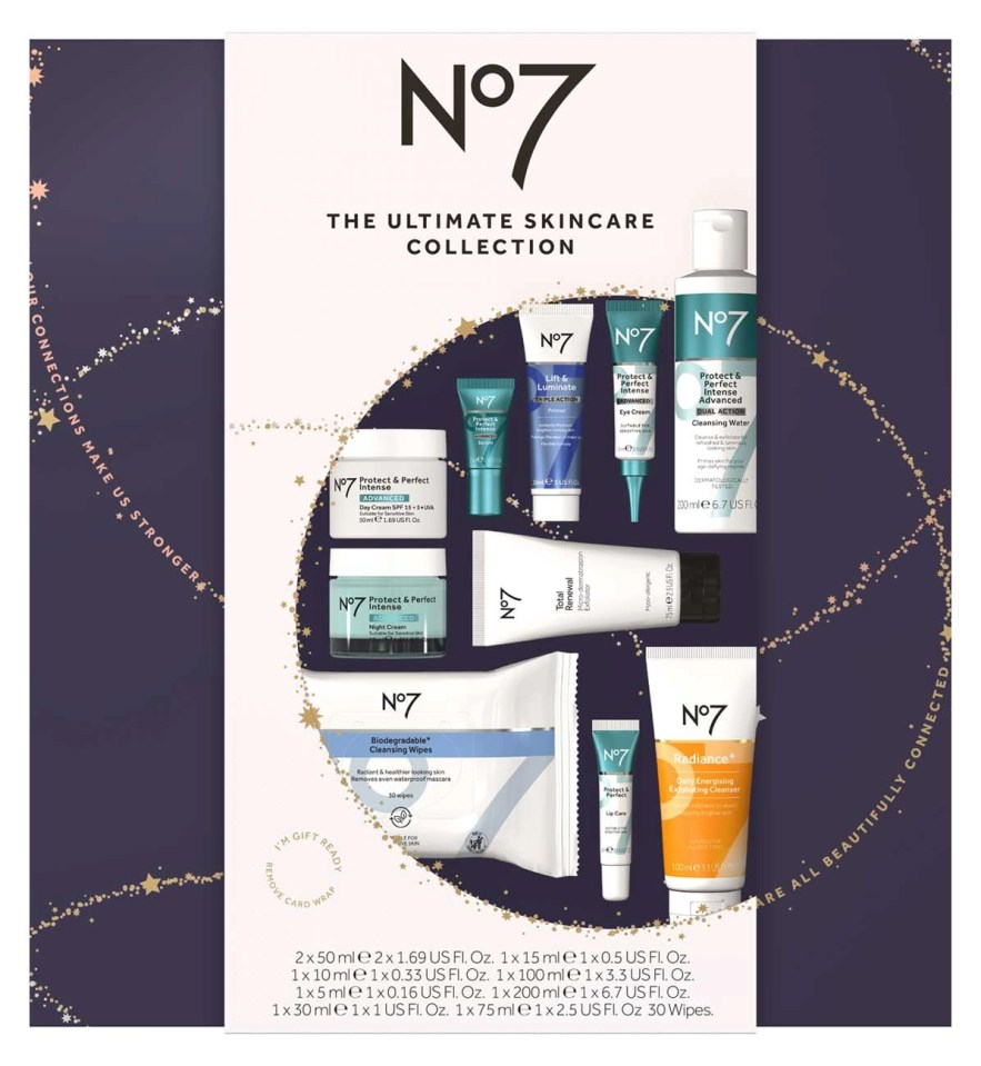 The No7 gift set contains beauty products worth £160.