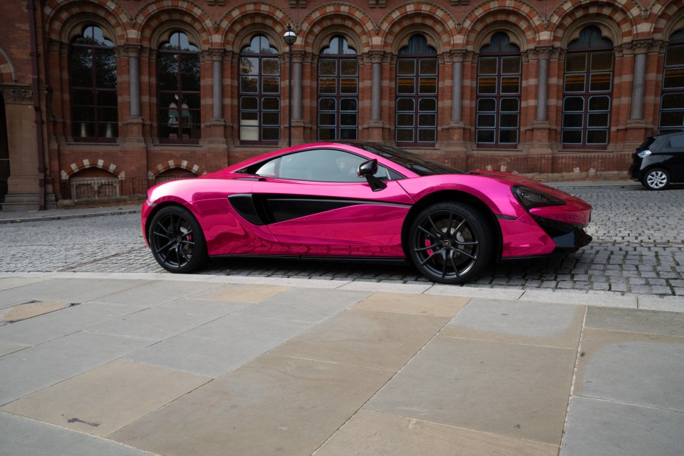 The £150k pink McLaren sports car hasn’t moved for years