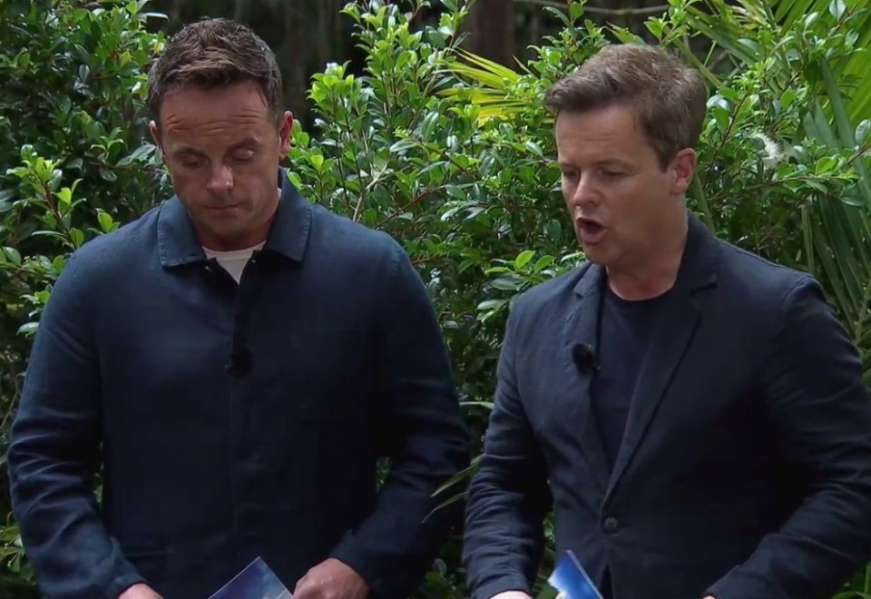 A worried-looking Ant and Dec looked on during the task