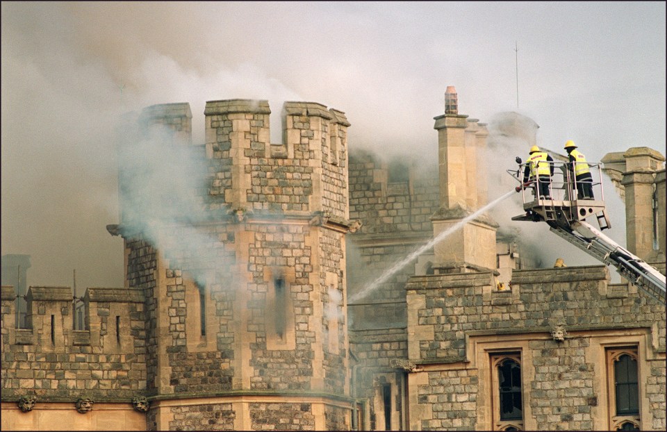 The fire destroyed 115 rooms and caused millions of pounds of damage