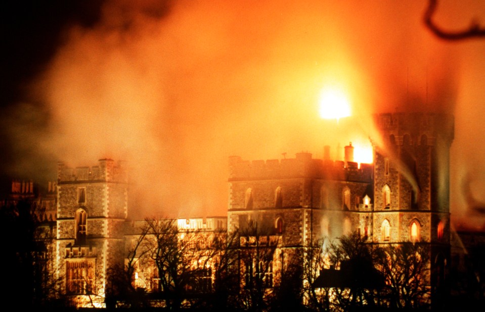 In November 1992, Windsor Castle went up in flames