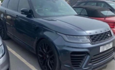 Tymon's £100k Range Rover was among the items stolen