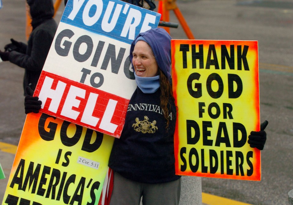 Shirley Phelps-Roper, a member of the Westboro Baptist Church