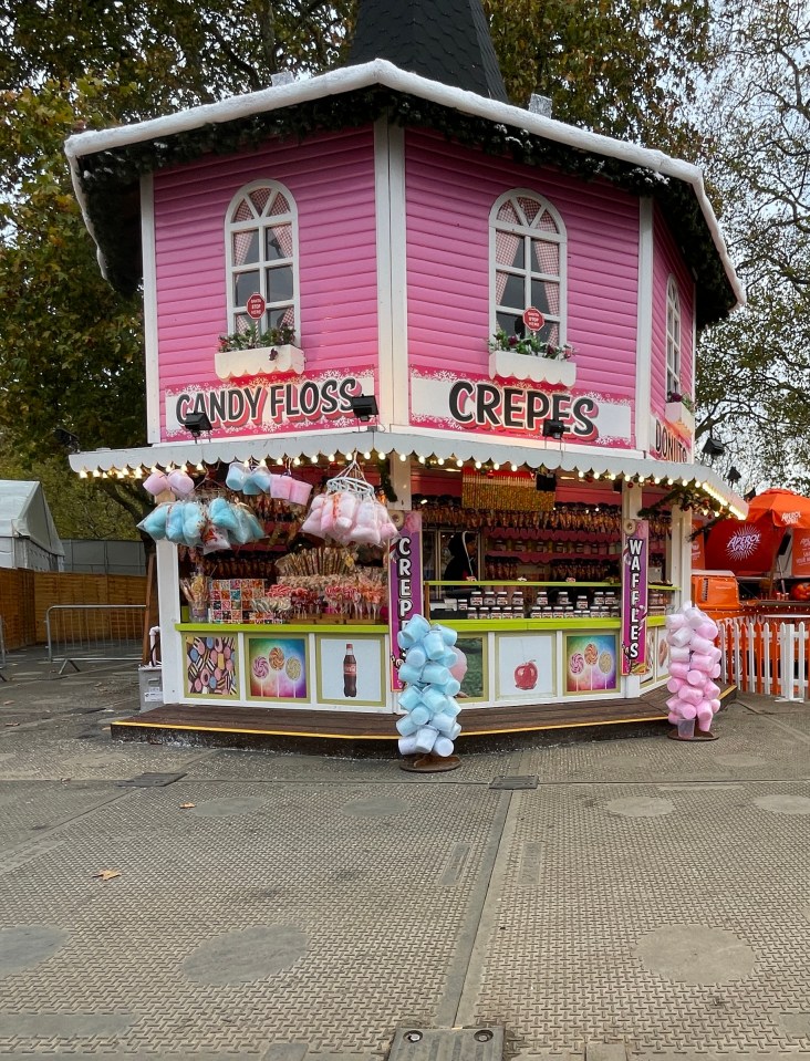 Candy floss at Winter Wonderland costs £8