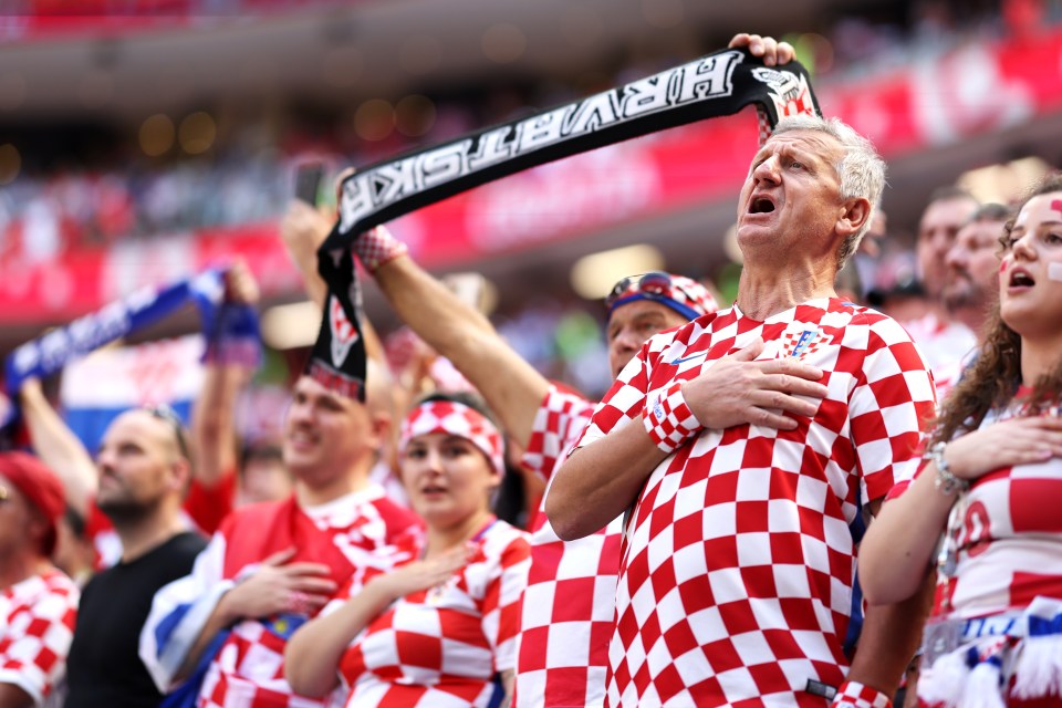  Croatia fans bring their amazing red and white colour to stadia in every tournament