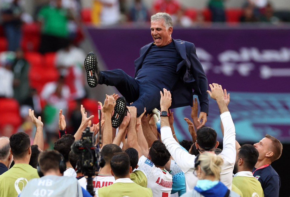 Iran were delighted as they made a giant step towards the last 16