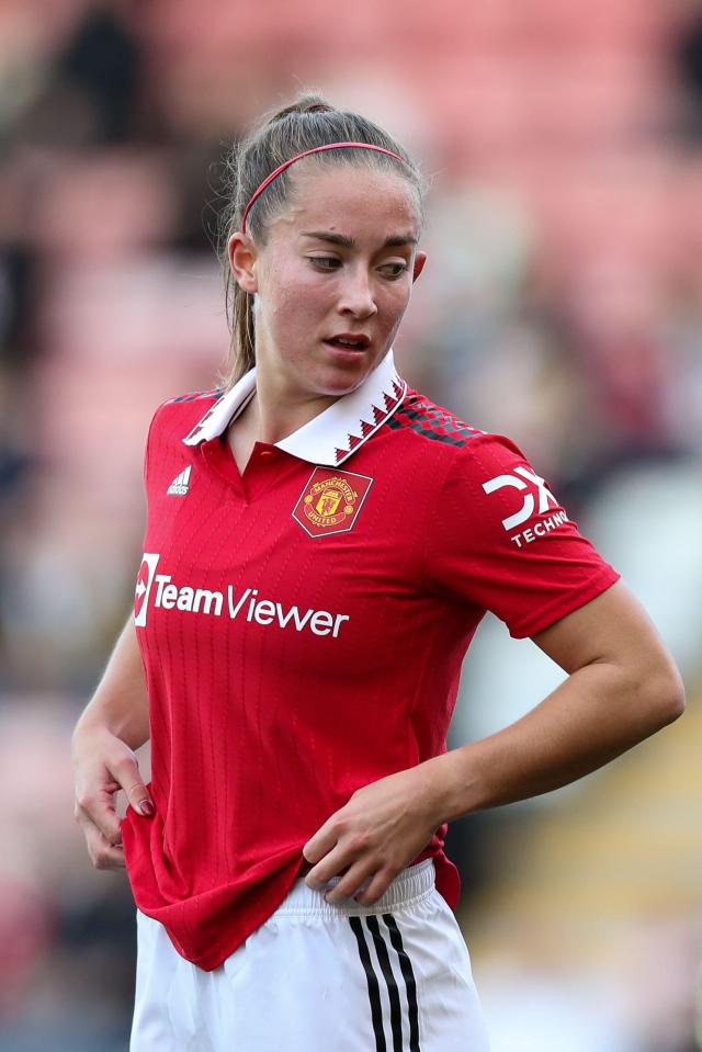 Maya Le Tissier in action for Manchester United