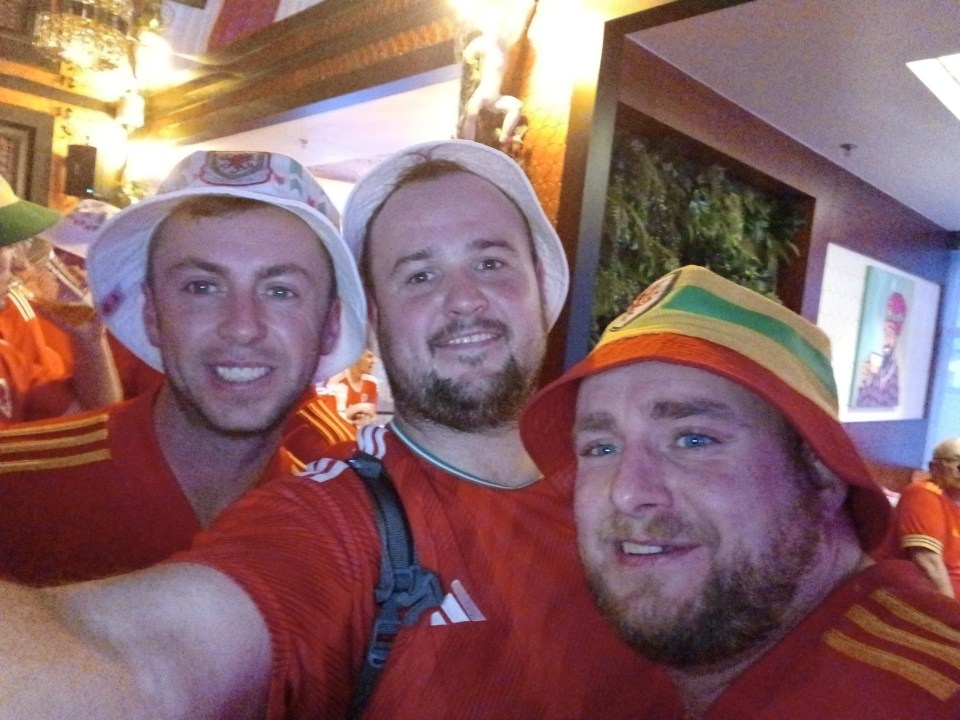 Pals James and Jamie teamed up with David to get the dad-of-two across the world in time