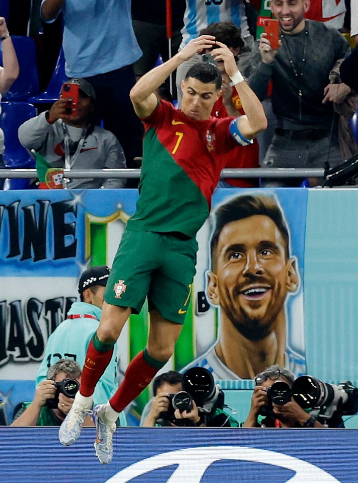 Ronaldo had, of course, earlier used his own celebration after opening the scoring with a penalty