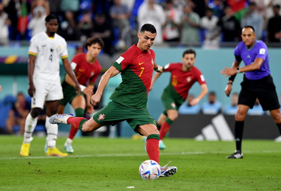 Cristiano Ronaldo has now scored in five World Cups