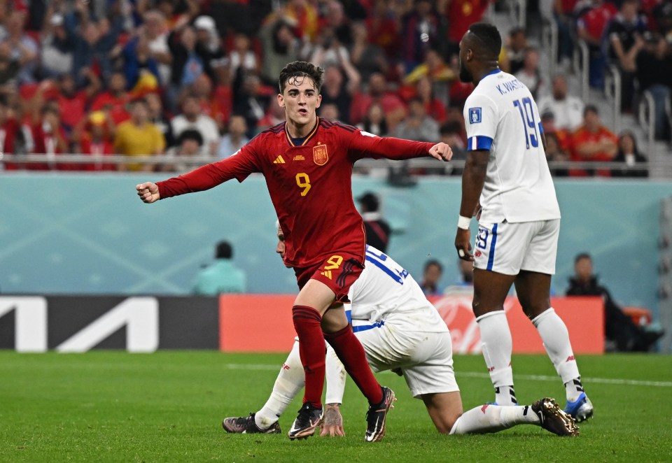 Gavi made history with his strike for Spain