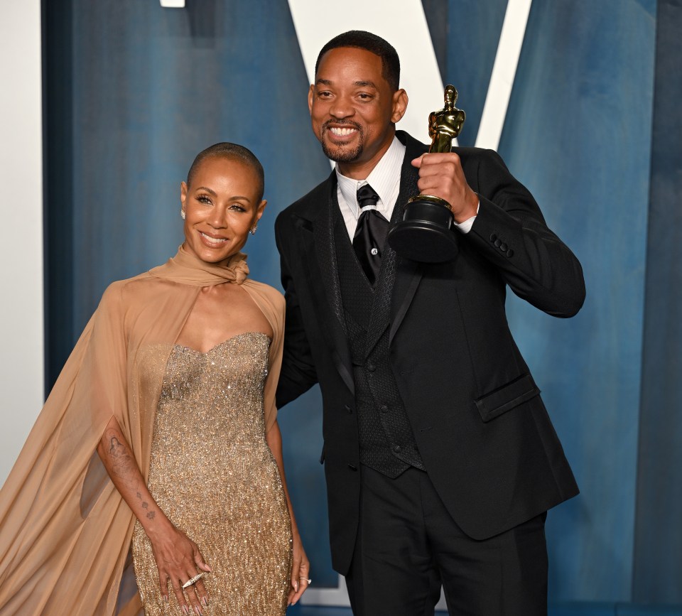 Will Smith and Jada Pinkett Smith at the 2022 Vanity Fair Oscar Party