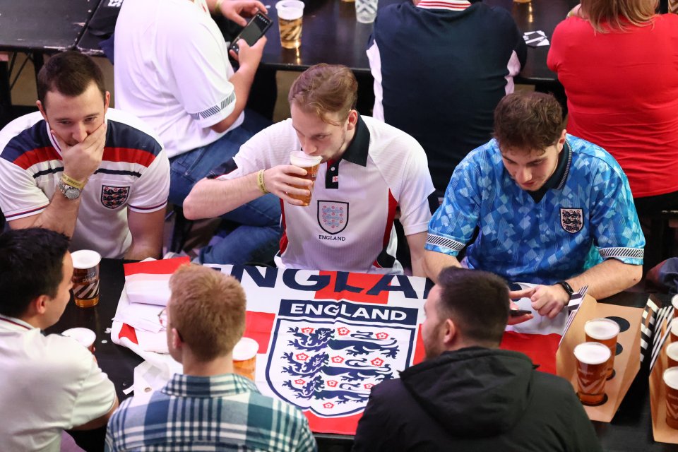 Fans got on the beers early in Boxpark