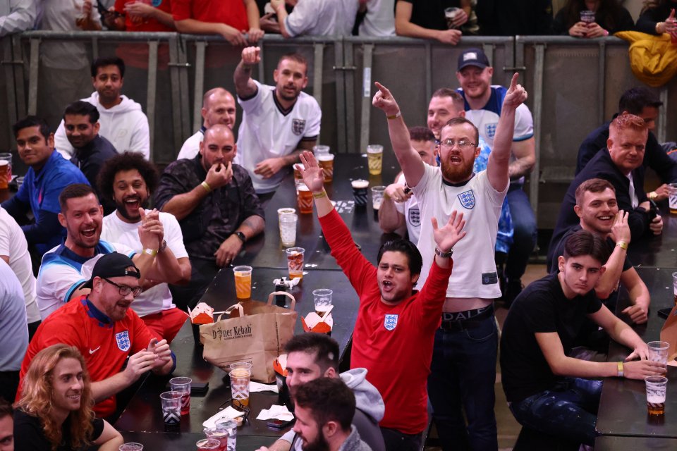 It's Coming Home chants started early for boozed-up fans