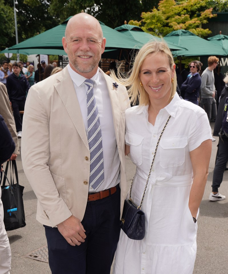 Mike Tindall with his wife Zara Phillips