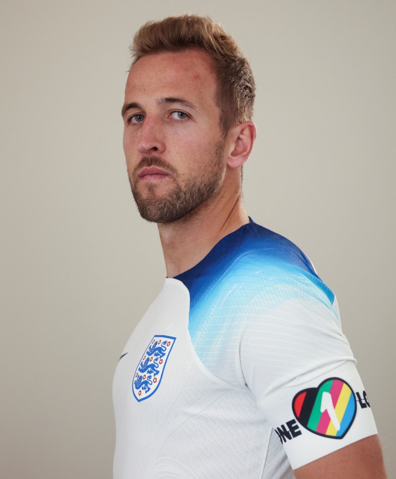 England skipper Harry Kane will wear a OneLove rainbow armband during the World Cup