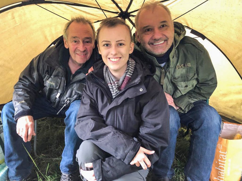 Laura went fishing with TV’s Bob Mortimer and Paul Whitehouse