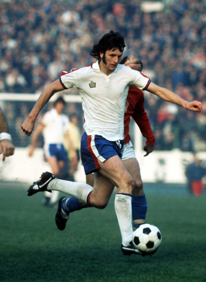 Channon starred for England during the Seventies and is still Southampton's record goalscorer