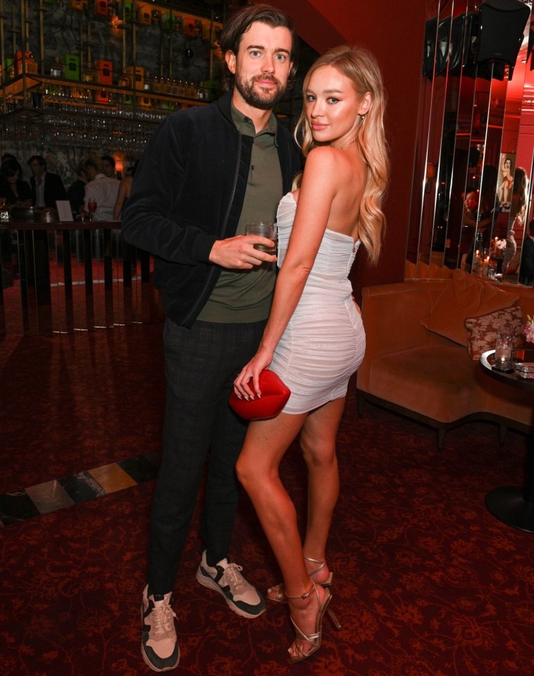 Roxy stepped out with comedian boyfriend Jack Whitehall at the Mayfair bash