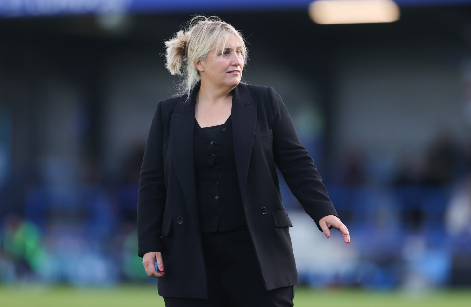 Emma Hayes will be back on the touchline for Chelsea when they play Tottenham at Stamford Bridge on Sunday