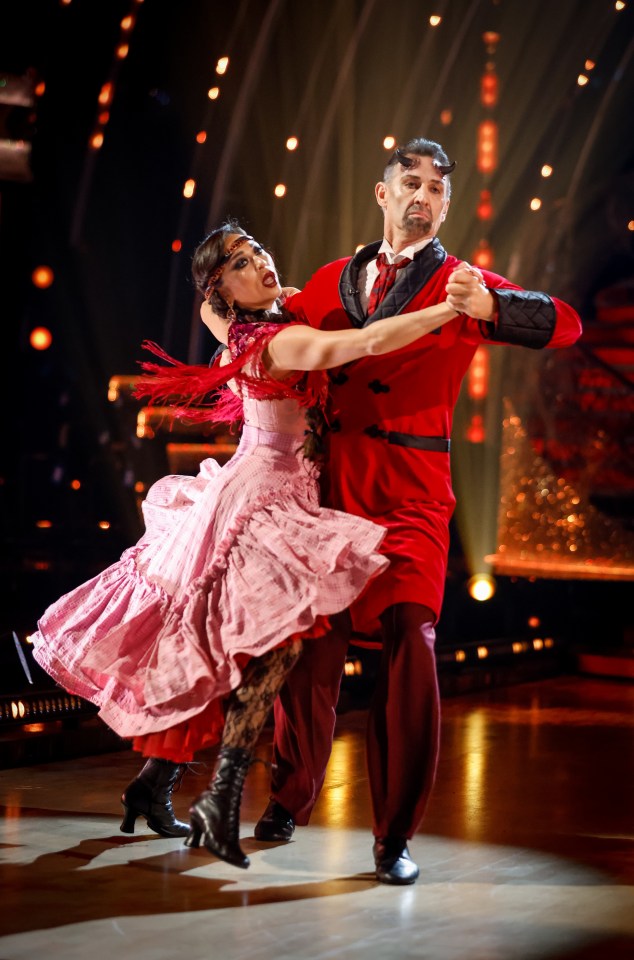 Tony Adams and partner Katya Jones open Strictly with a quickstep to The Devil Went Down To Georgia