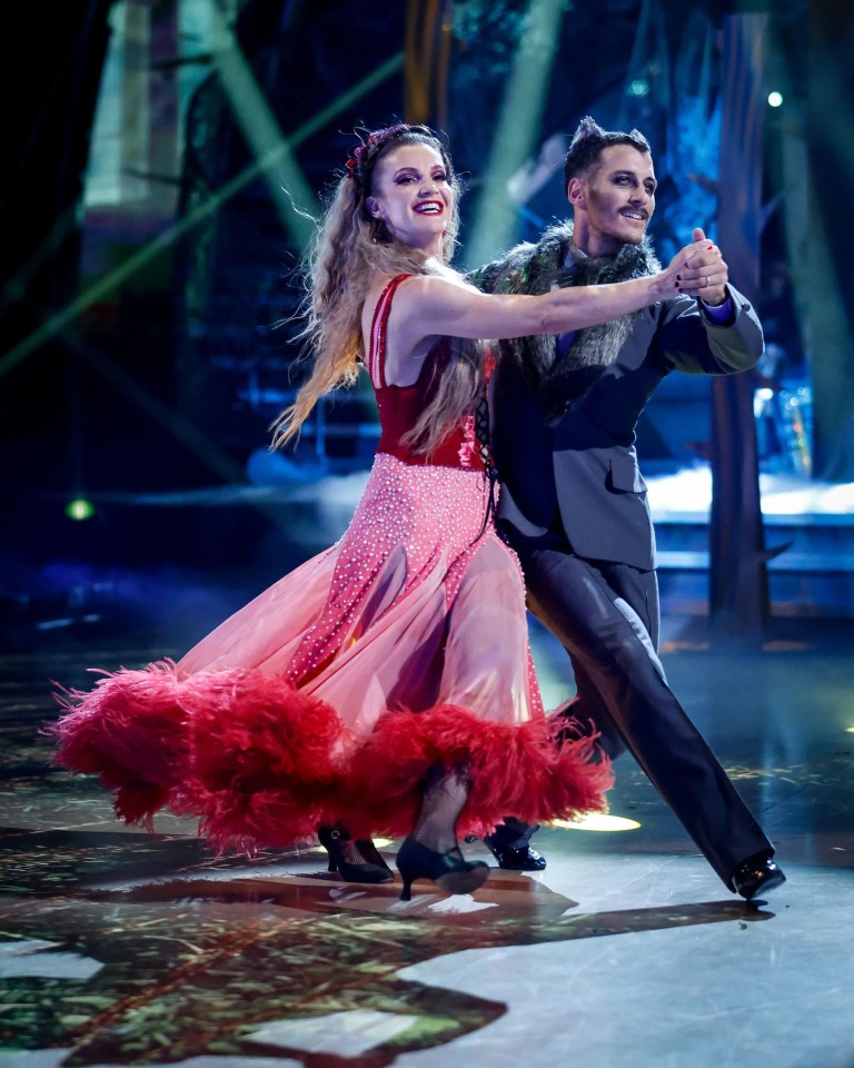 The star seen dancing with Gorka Marquez on Strictly last month