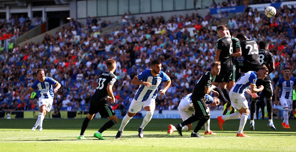 Mac Allister is in fine form this season and scored a stunning free-kick against Leicester