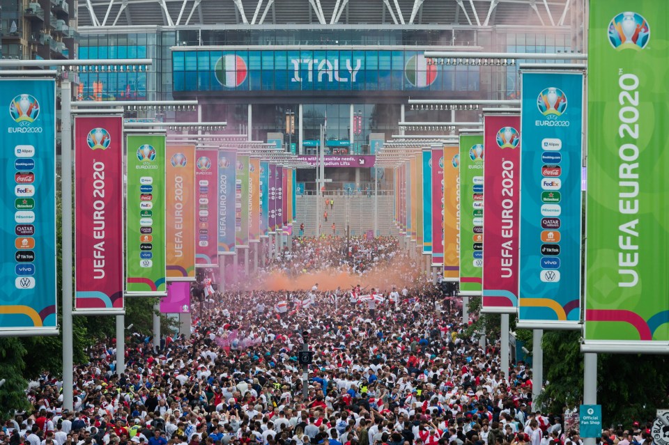 Wembley hosted the Euros final last year