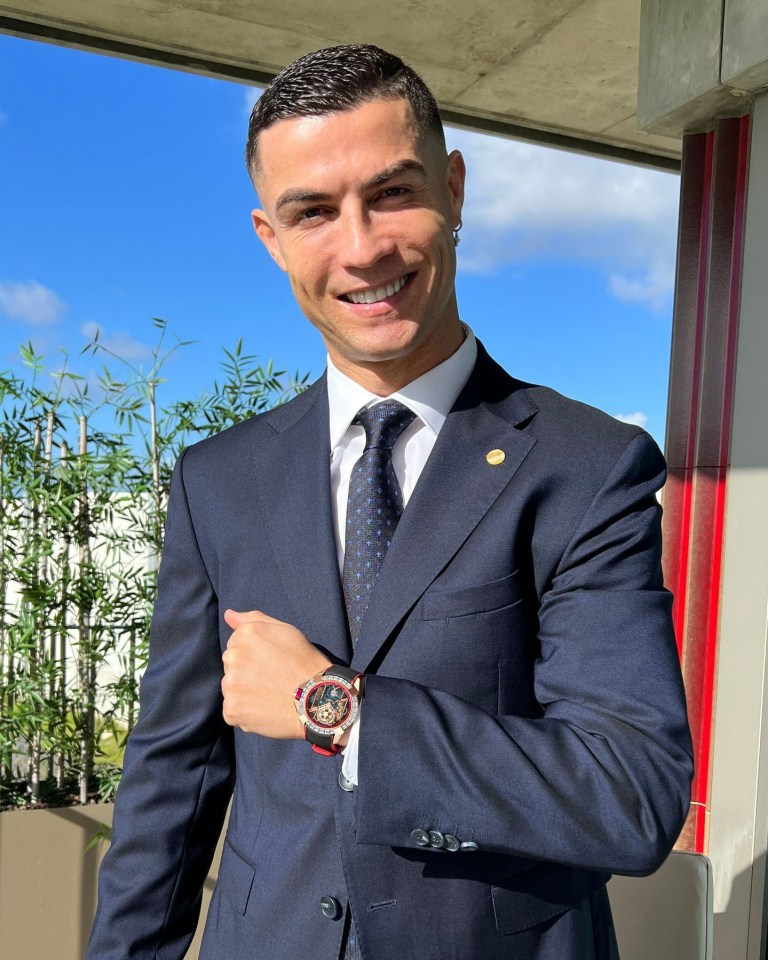 Cristiano Ronaldo revealed a £124,000 watch design at the same time his Man Utd deal was axed