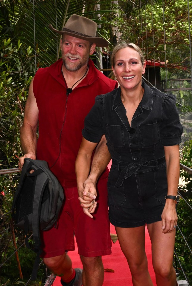 Mike Tindall and wife Zara were delighted to be reunited