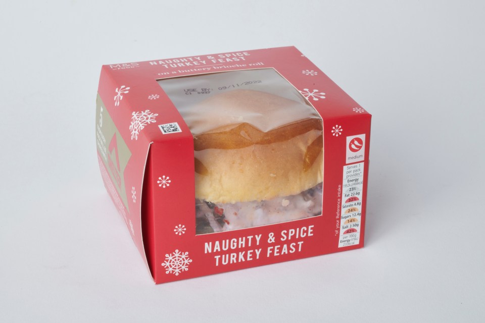 M&S has brought back its naughty and spice turkey feast