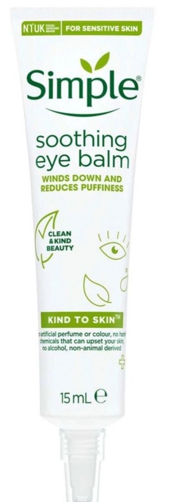 Simple’s Kind To Skin soothing eye balm for sensitive skin is available at Boots