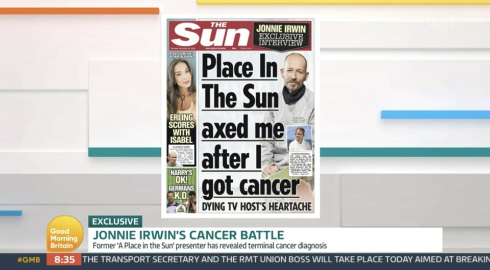 Jonnie talked about his exclusive chat with The Sun and told how A Place In the Sun 'didn't fight' to keep him on the show