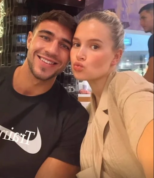 Tommy Fury pictured with partner Molly-Mae