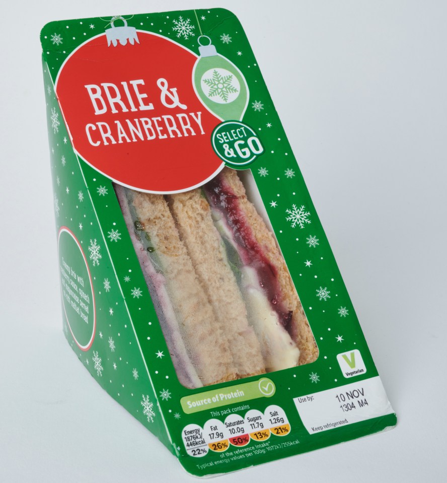 Lynsey wasn’t impressed by Lidl’s cranberry and brie sandwich