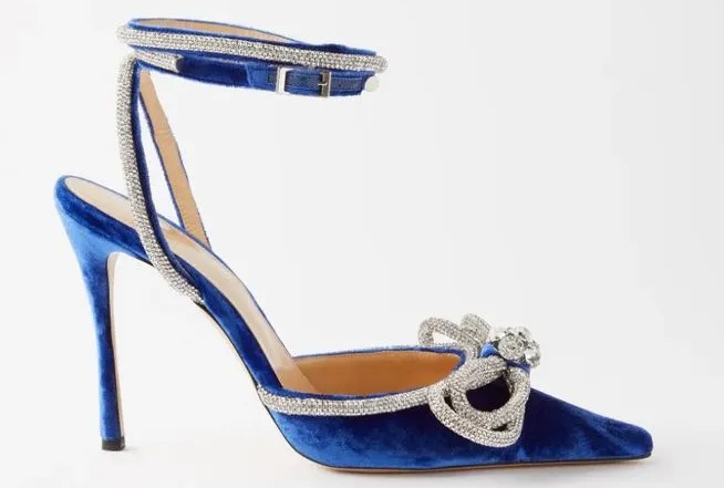 These blue heels are £980 from Mach & Mach