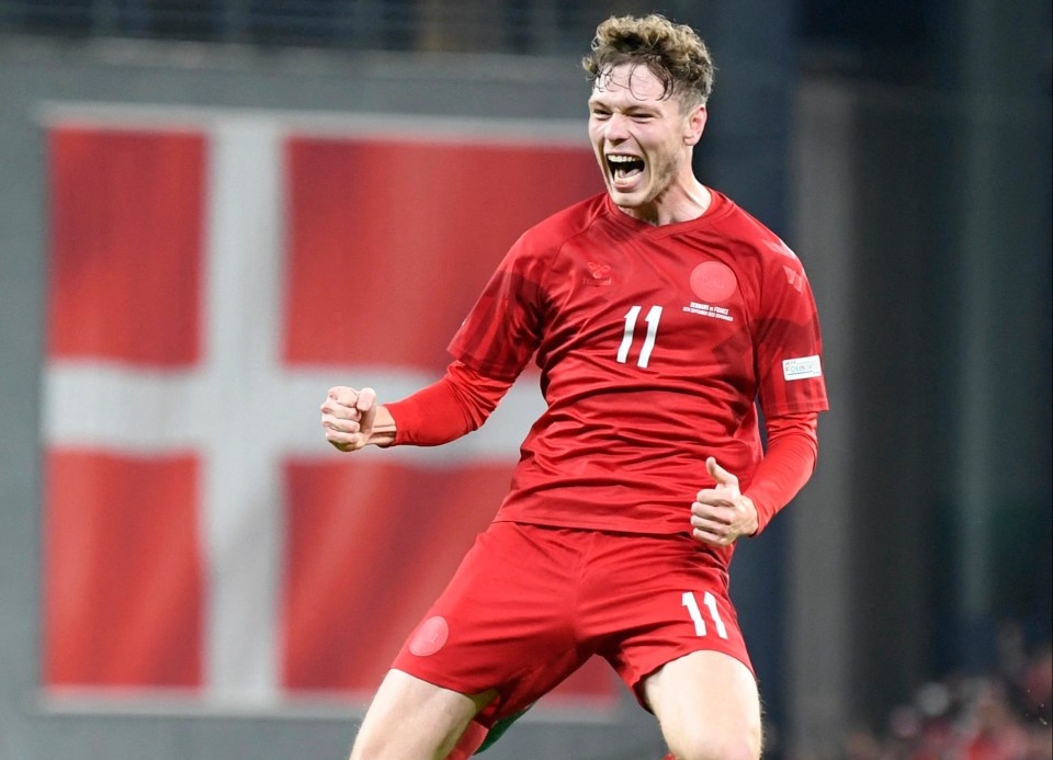 Andreas Skov Olsen could be a danger man for Denmark