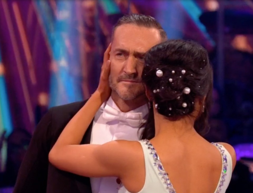 Actor Will Mellor performs a waltz to a song his father used to sing for his mother