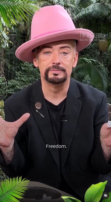 Boy George has opened up on what he missed in camp