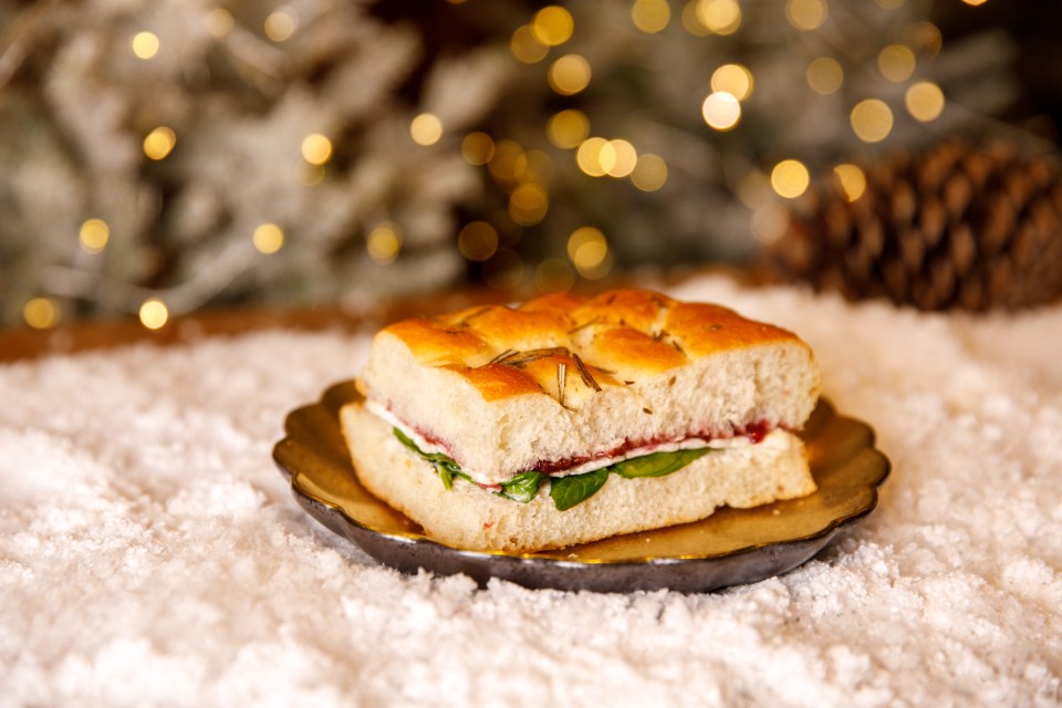 Starbucks' brie and cran-merry focaccia