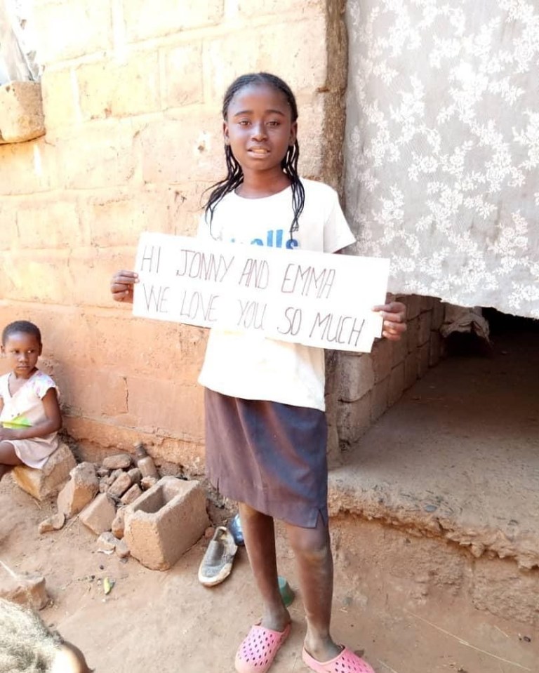 Emma and Jonny donate parts of their earnings to food bans and a charity in Africa