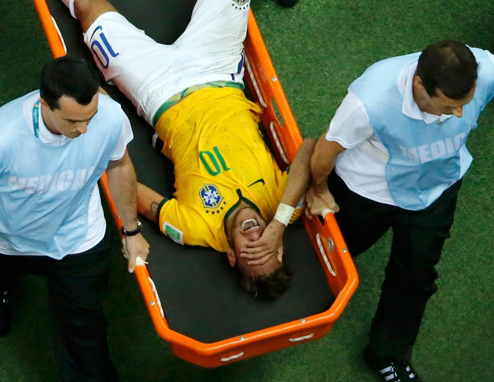 Neymar sustained an injury in the 2014 World Cup which ruled him out of the tournament