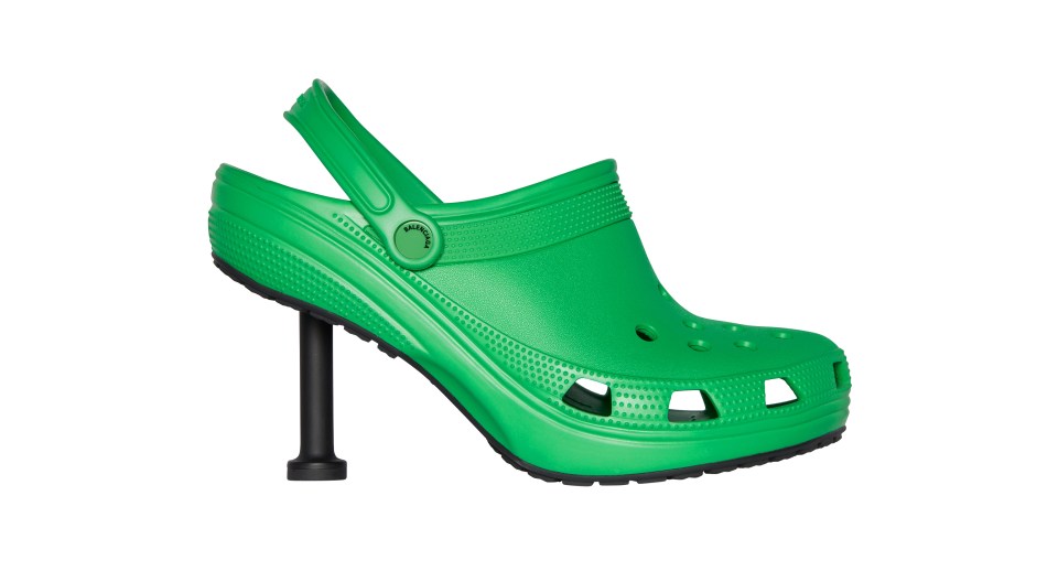 These ‘Crocs with a heel cost £450 from the brand and are worn by the like of Katie Price